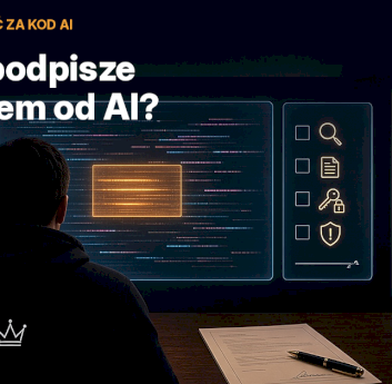 Kto się podpisze pod kodem od AI? Odpowiedzialność, code review i plan na awarię