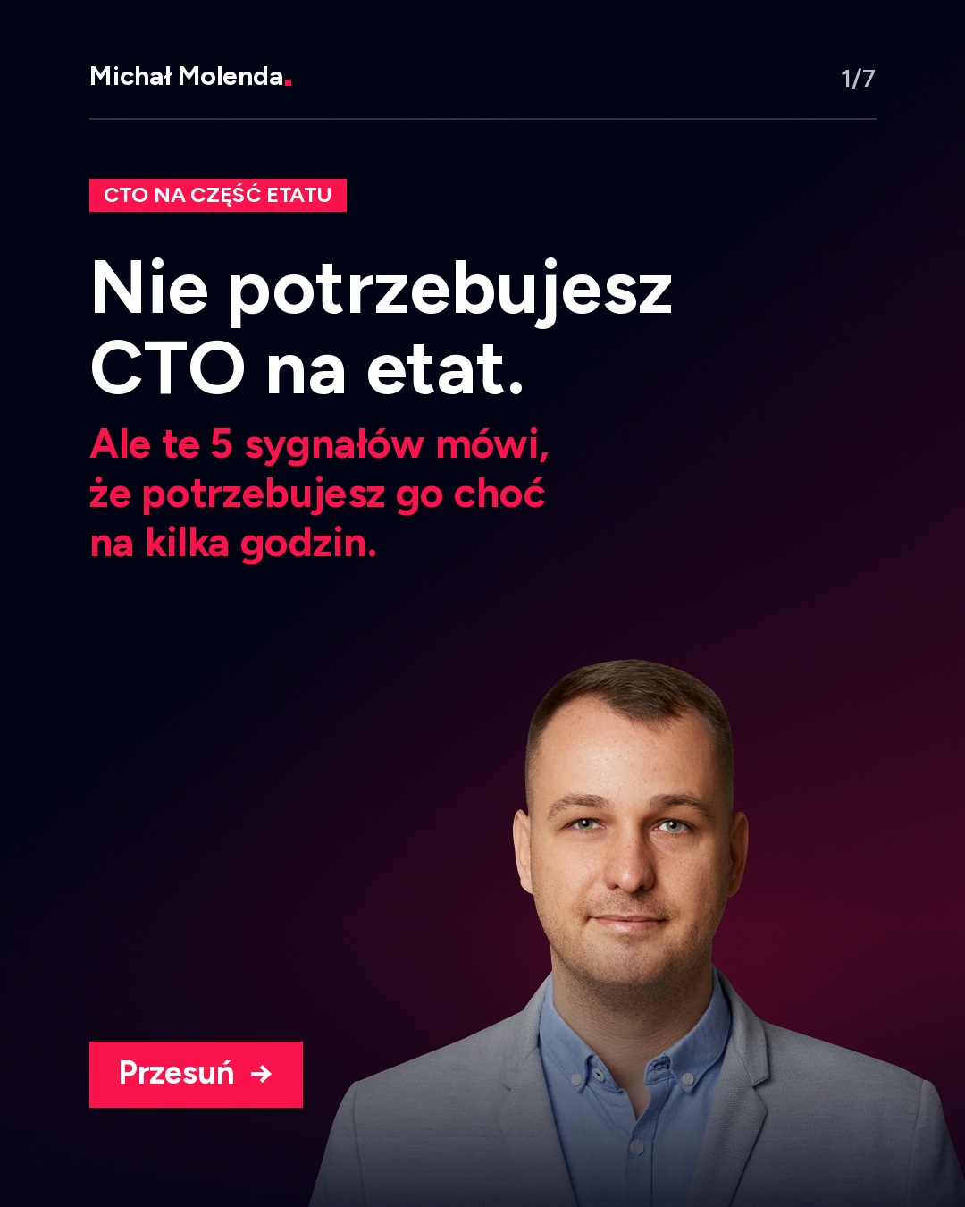 CTO kojarzy się z wielką firmą i pensją, na którą Cię nie stać. A w praktyce w wielu firmach brakuje nie etatu, tylko kogoś, kto podejmie dobre decyzje techniczne.
5 sygnałów, że t...