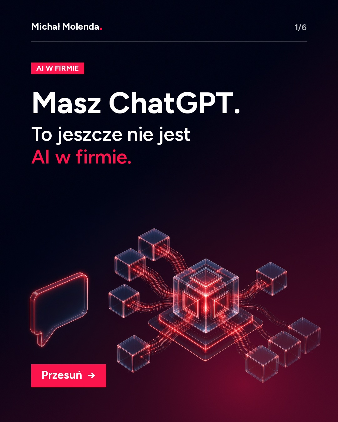 86% małych firm używa już AI. W pełni wpięło je w kluczowe operacje tylko 15%.

Różnica nie leży w narzędziu, tylko w tym, czy AI jest częścią procesu, czy dodatkiem, o którym ktoś...